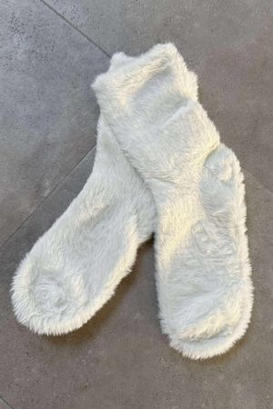 Claudia Cosy Socks Ecru